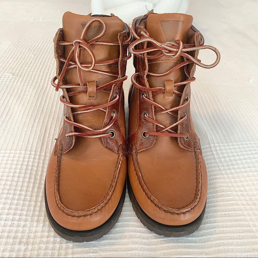 Mens Vane x Sebago Scout Boots - rust/cedar